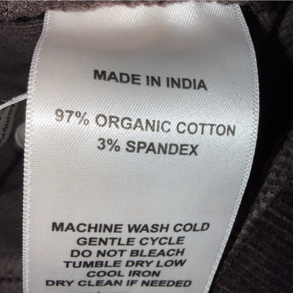 QUINCE Women's Organic Stretch Corduroy Straight Leg Pants Dark Brown Size 6 - Picture 9 of 10